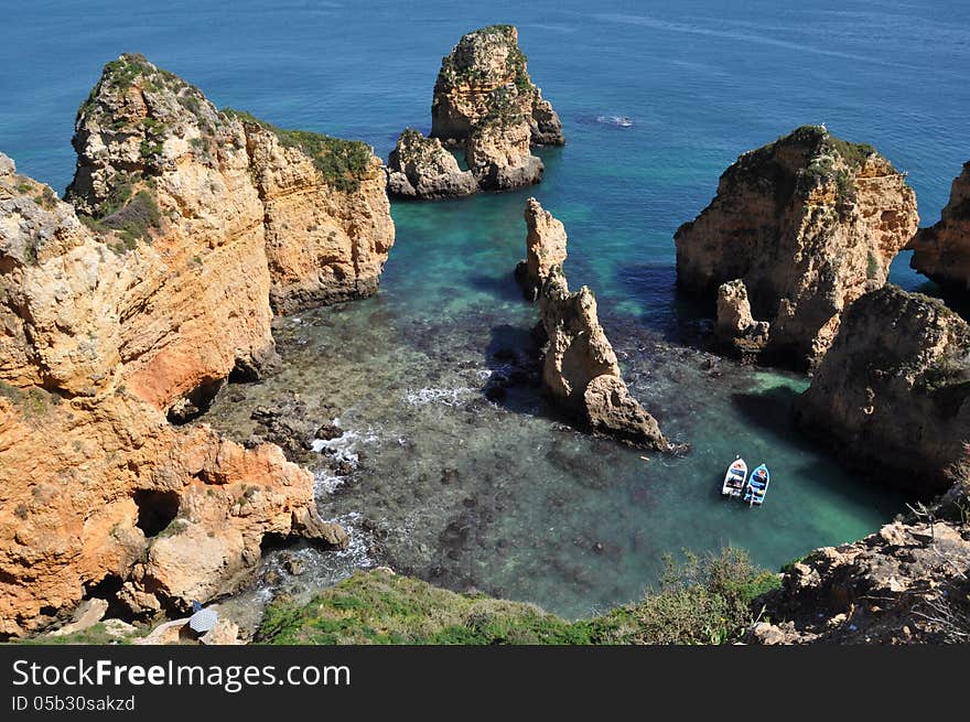 Praia da Piedade, Algarve, Portugal, Europe