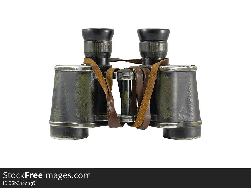 2. World War binocular isolated on white. 2. World War binocular isolated on white