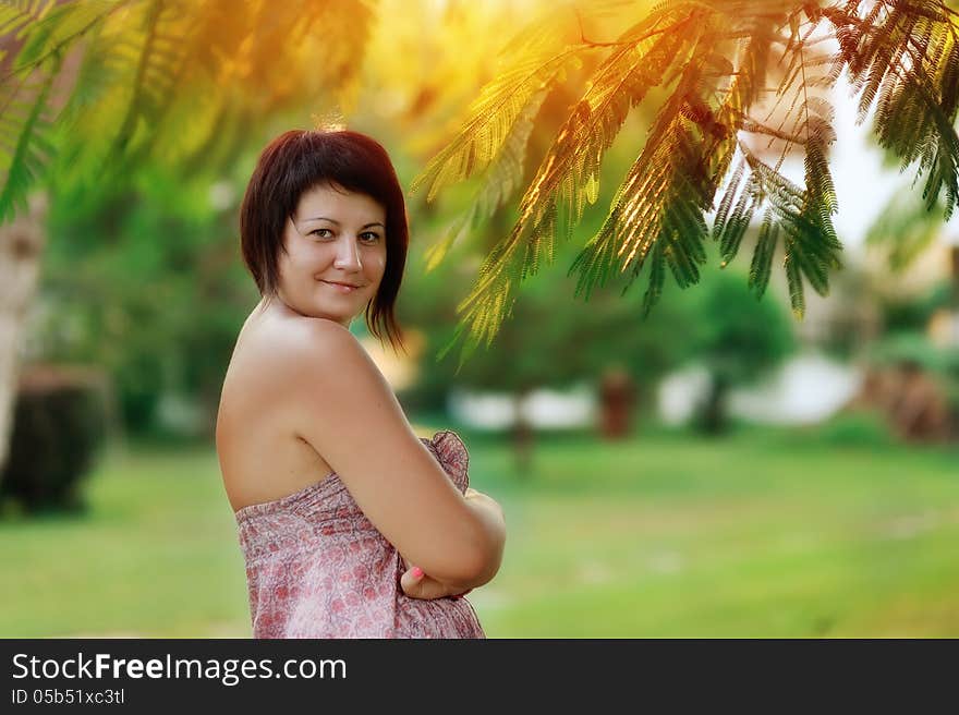 Girl posing