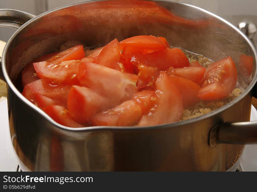 Cooking tomatoes