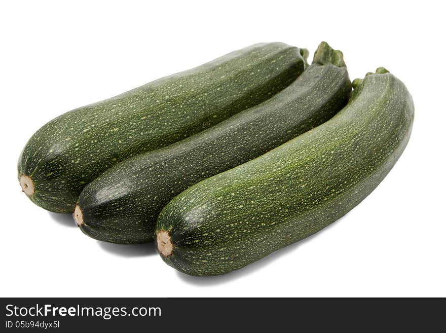 Zucchini On White Background