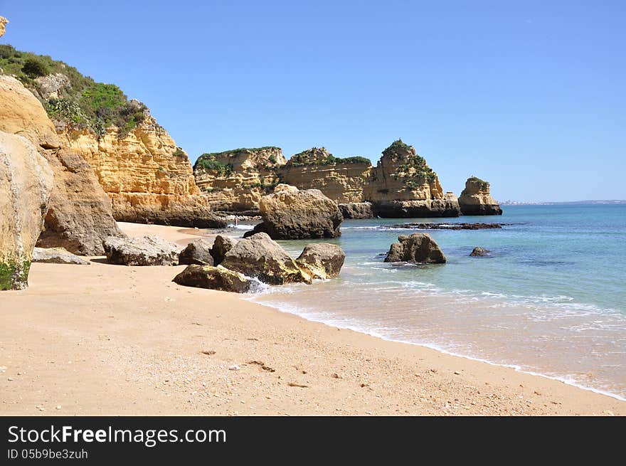 Praia Dona Ana, Algarve, Portugal, Europe