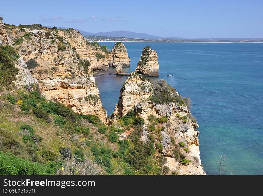 Praia da Piedade, Algarve, Portugal, Europe