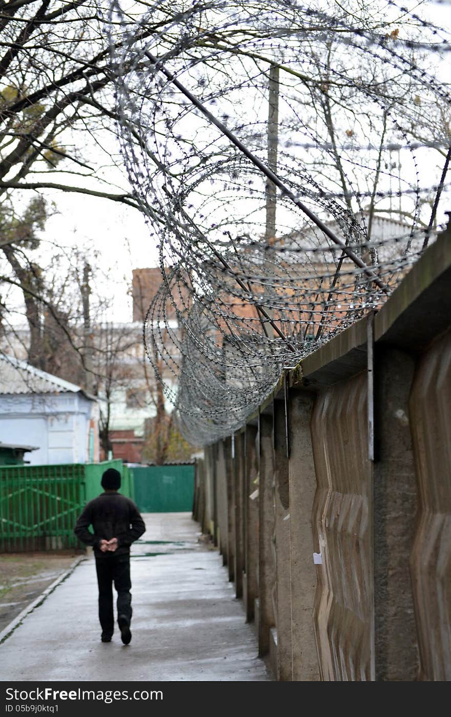 Man Barbed Wire