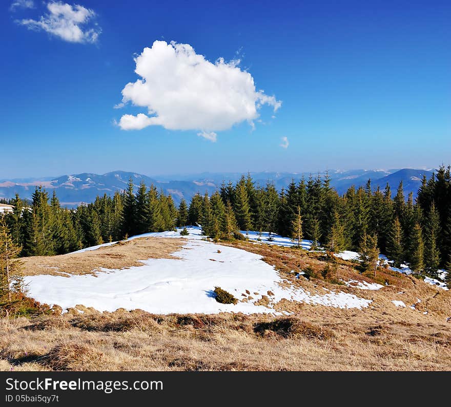 Early Spring in the mountains