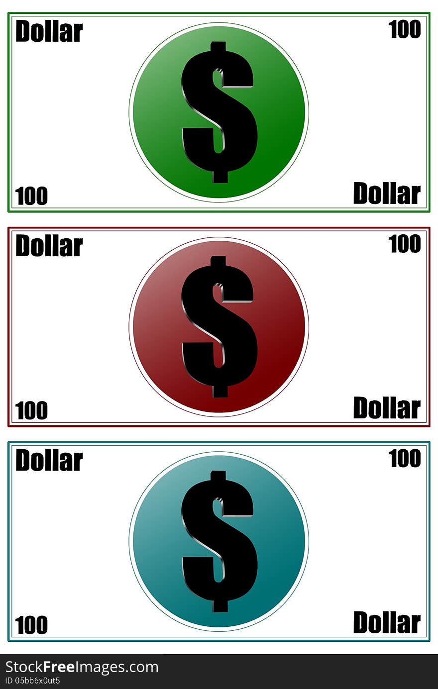 Three dimensions counterfeit money. Three dimensions counterfeit money.