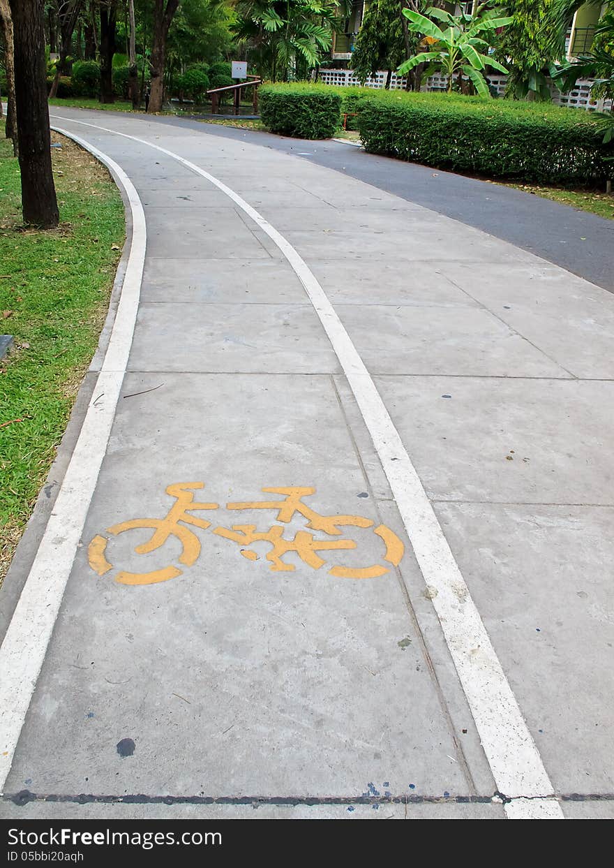 Bicycle way sign