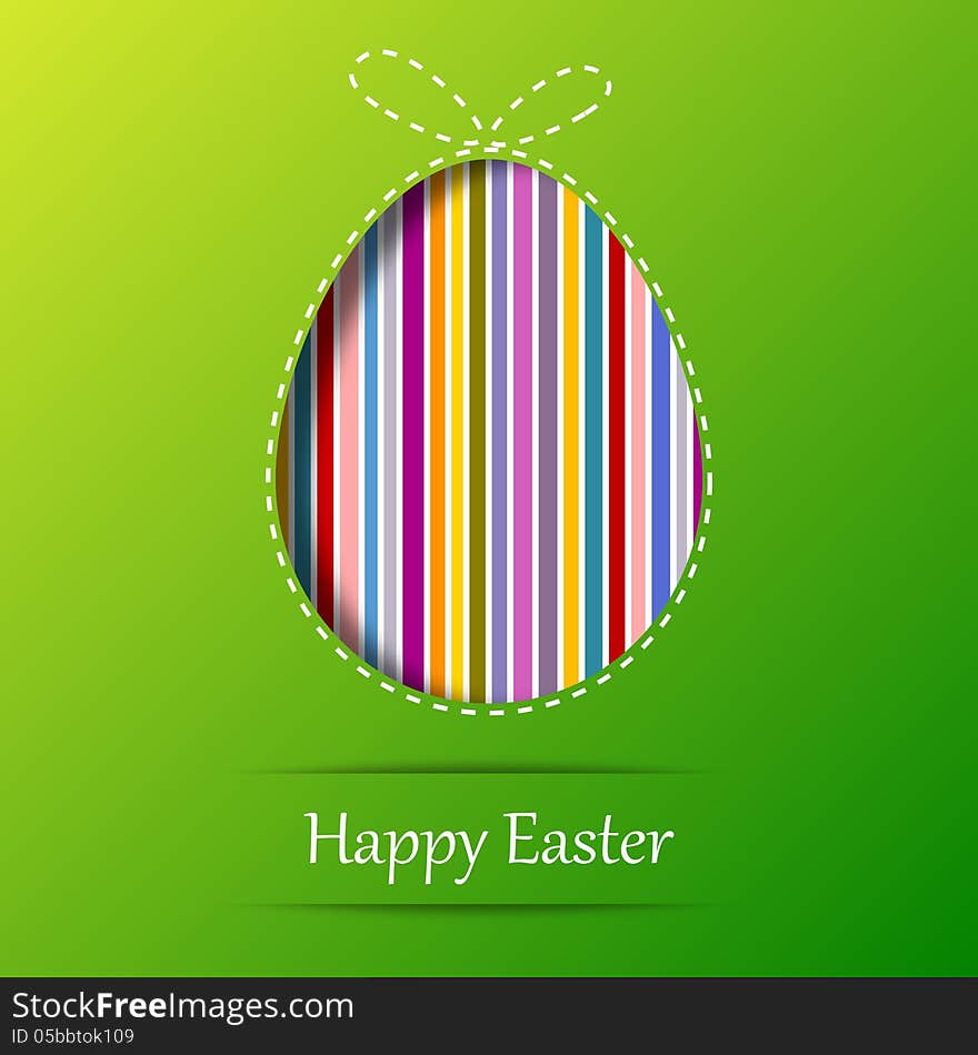 Easter egg. Greeting card