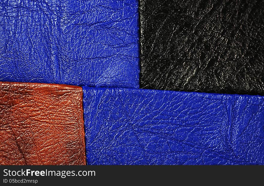 Multi-Colored leather patch material,suitable for background