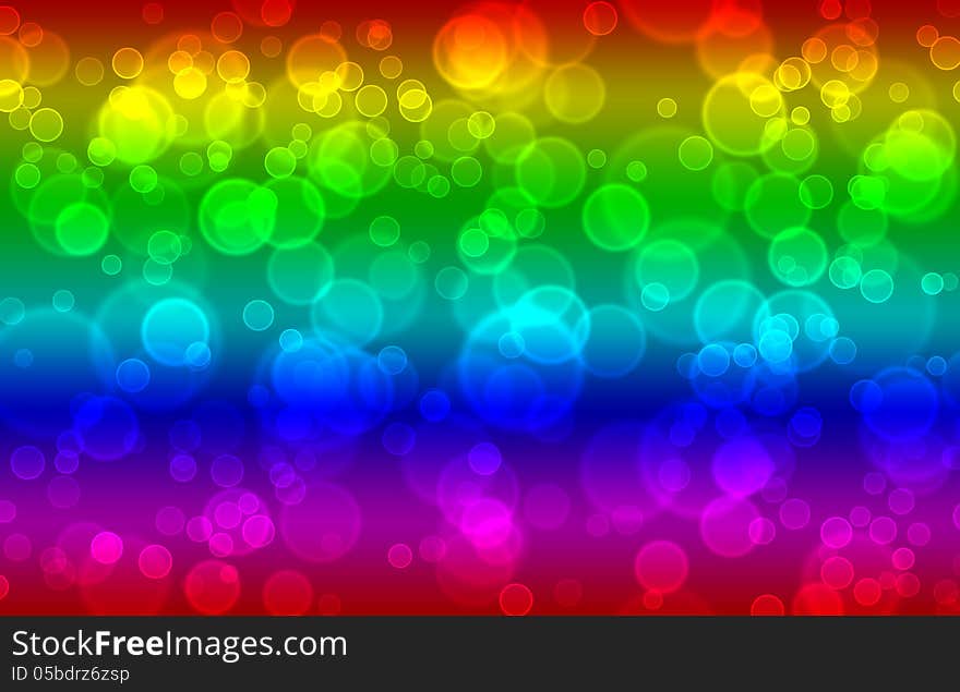 Colorful abstract bubbles background