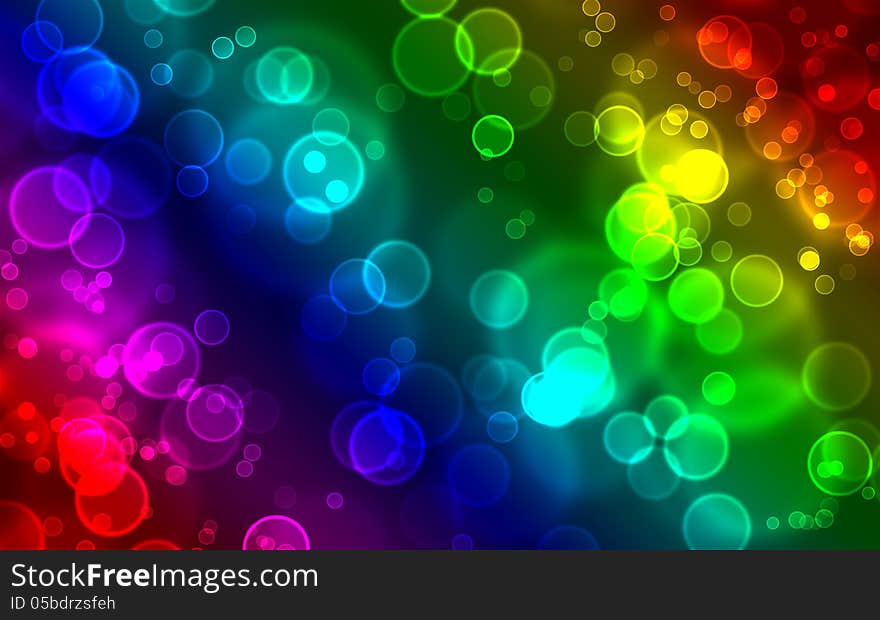 Colorful abstract bubbles background, illustrator design. spectrum.