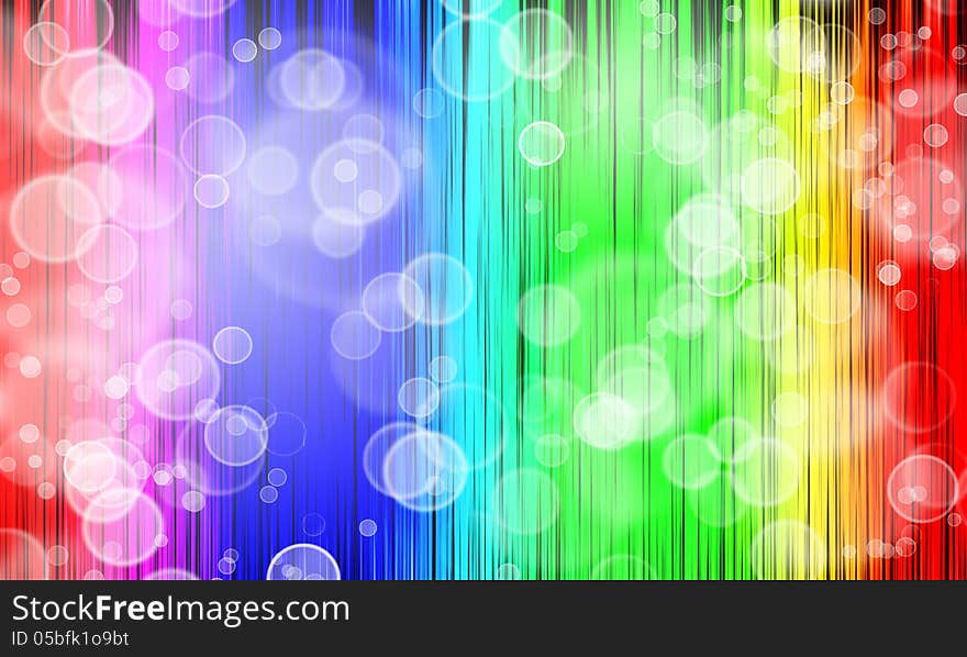 Abstract rainbow color background with bubble. illustrator