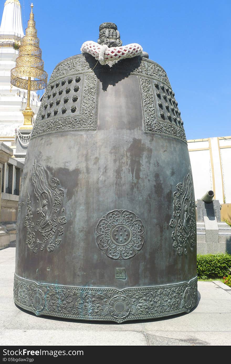 Bell at Buddhist temple.