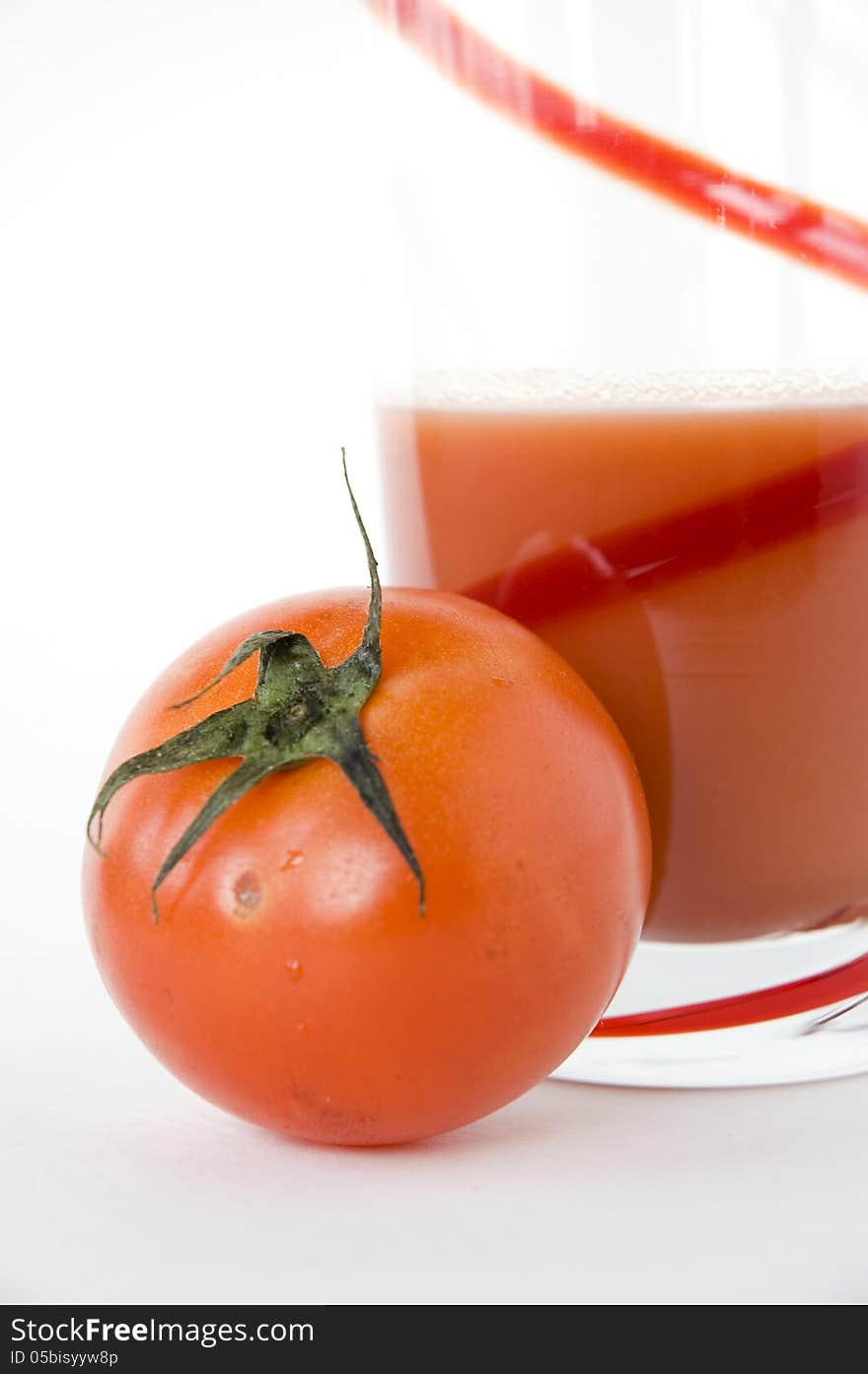 Tomato with juice