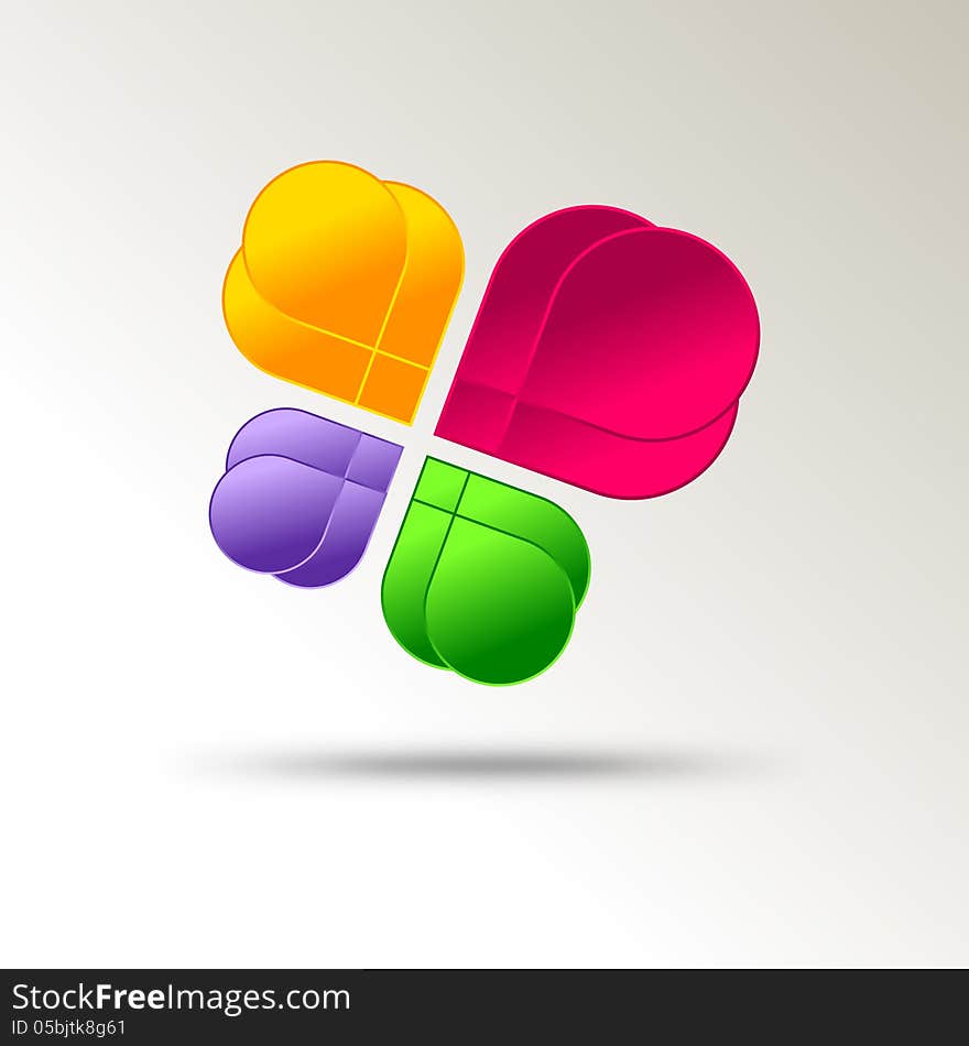 Colorful illustration over white background. Colorful illustration over white background