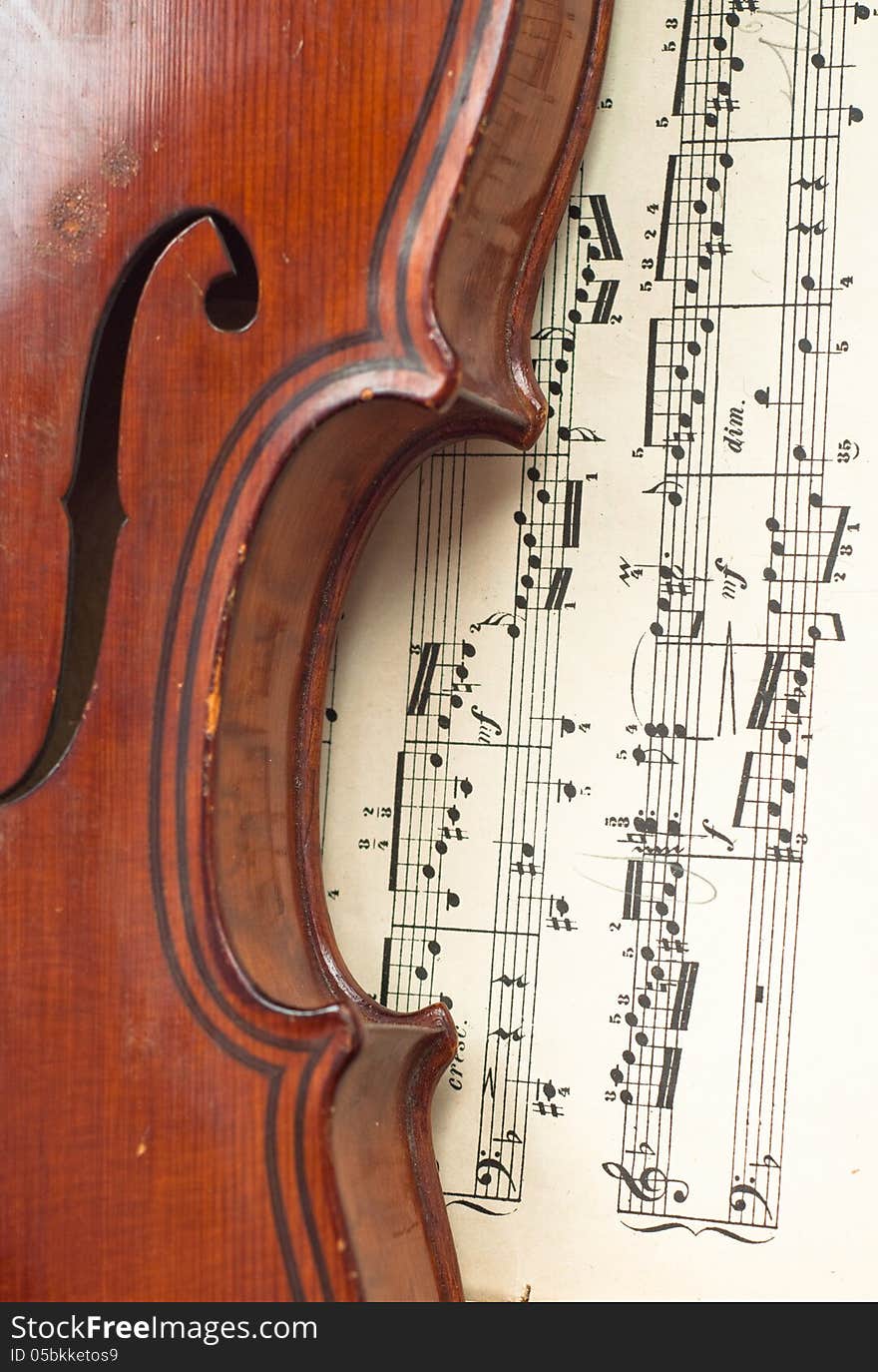 German violin of the nineteenth century.