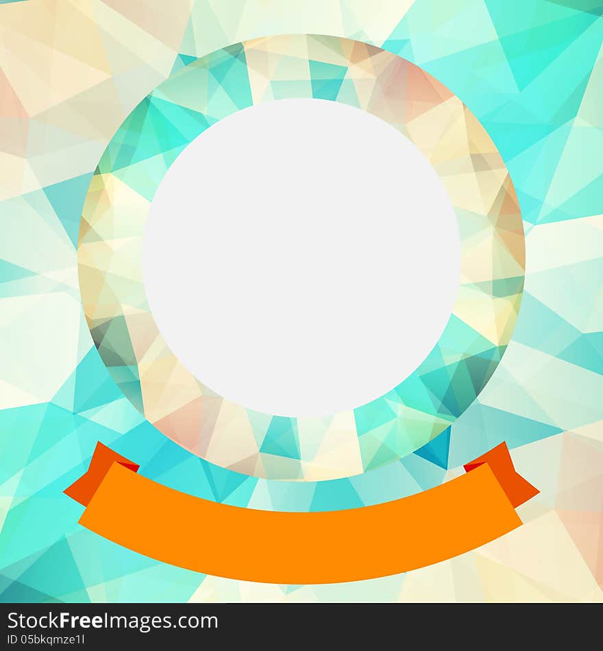 Abstract geometric background with triangular polygons.