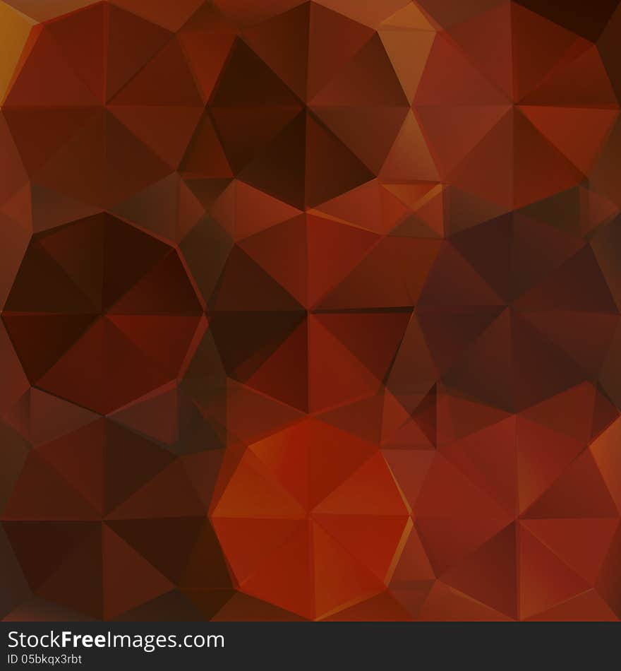 Polygonal abstract seamless pattern in dark red colors. Polygonal abstract seamless pattern in dark red colors