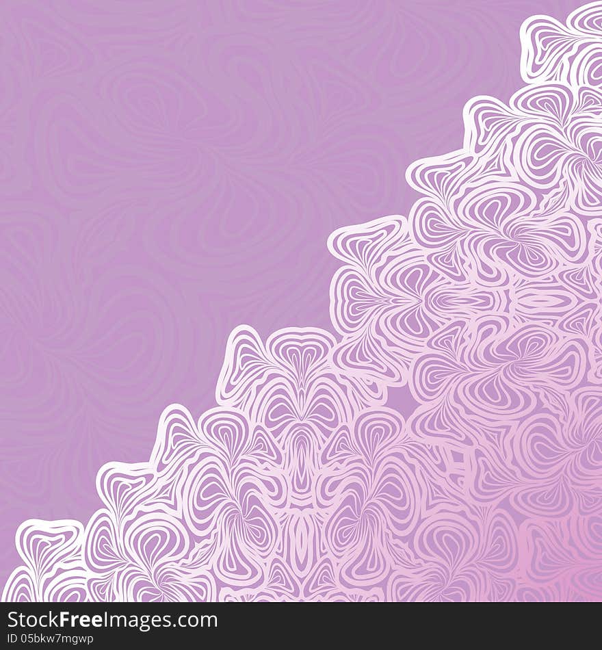 Abstract violet pattern with white ornament. Pattern can be used as wallpaper, web page background, invitation card design etc. Abstract violet pattern with white ornament. Pattern can be used as wallpaper, web page background, invitation card design etc