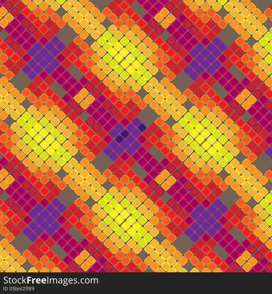 Multi-colored vector seamless pattern