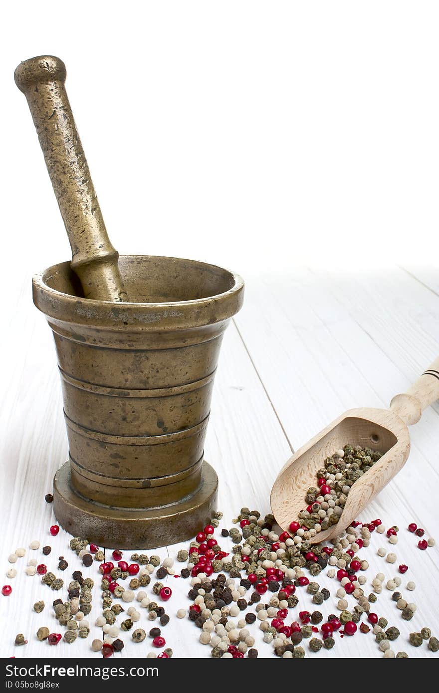 Antique Mortar And Pepper