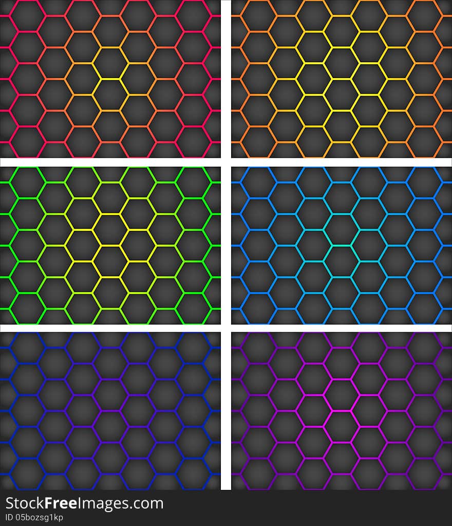 Honeycomb background. This is file of EPS8 format.