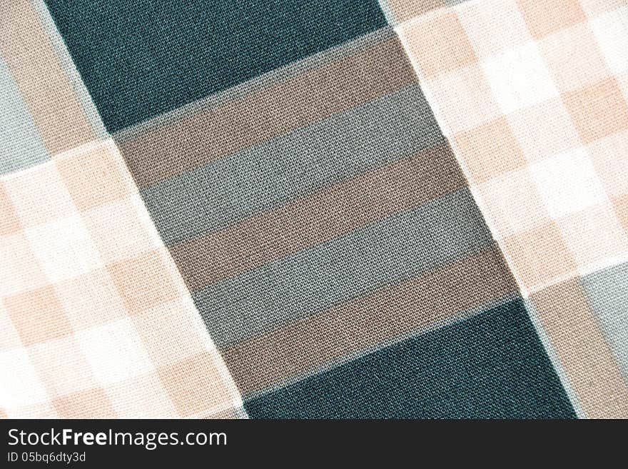 Fabric with a checked pattern