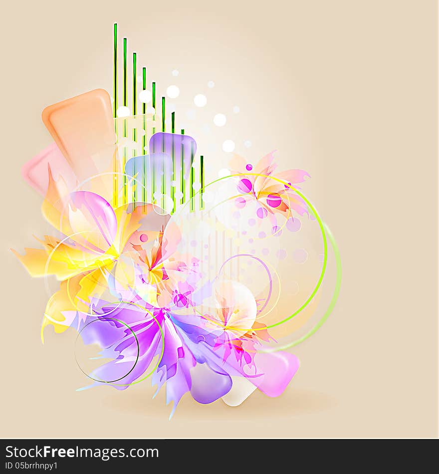 Abstract background with blend and swirl