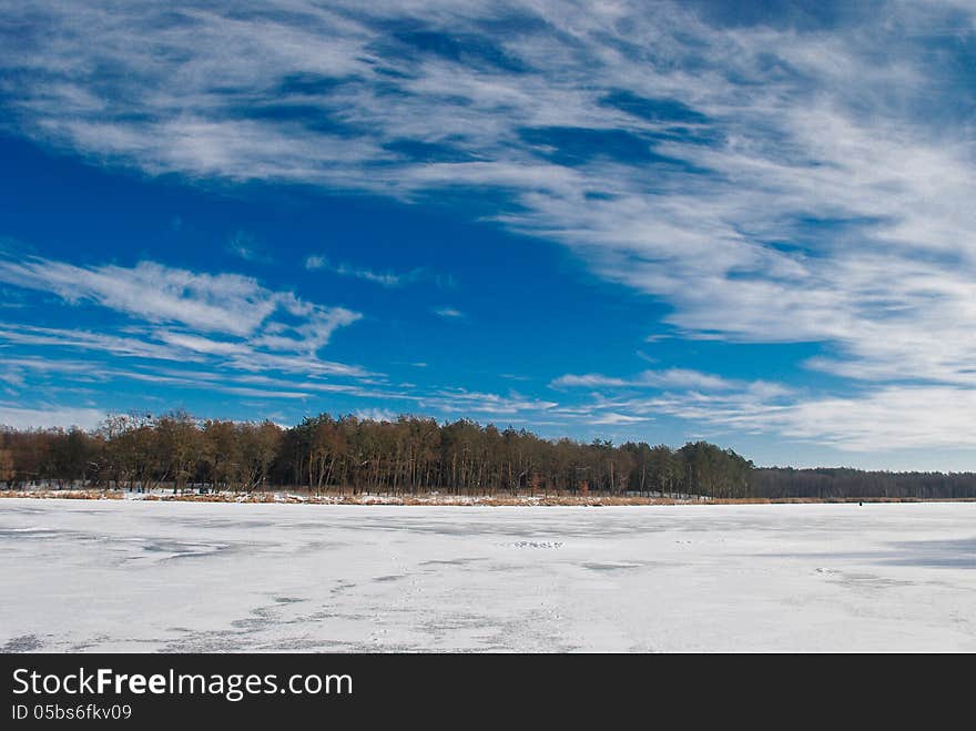 Beautiful winter landscape