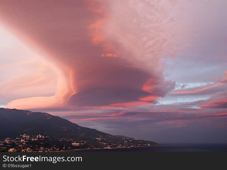 Сlouds at sunset