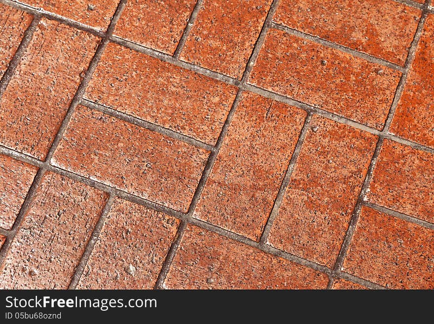 Background of natural brick pavers stone and cement. Background of natural brick pavers stone and cement