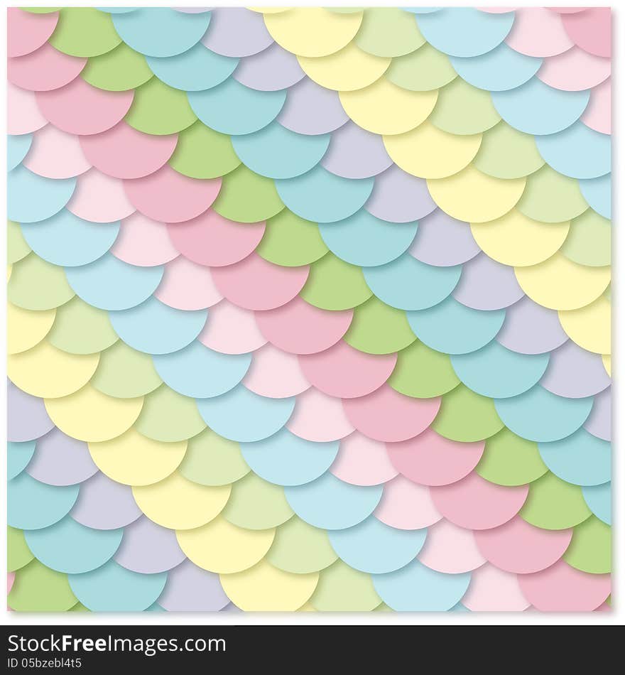 Seamless  pattern: multi-colored scales