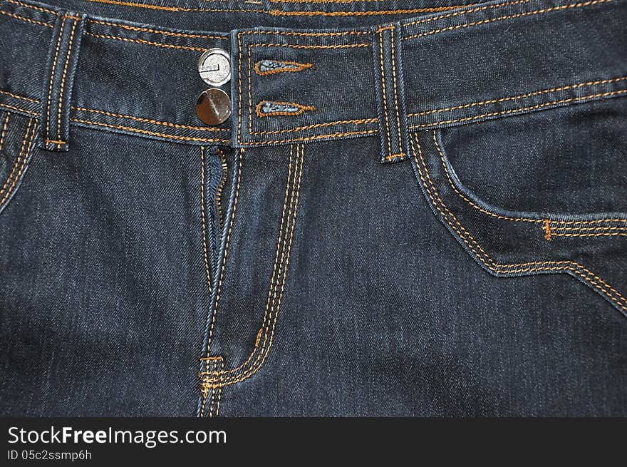 Background of blue jeans with buttons undone. Background of blue jeans with buttons undone.