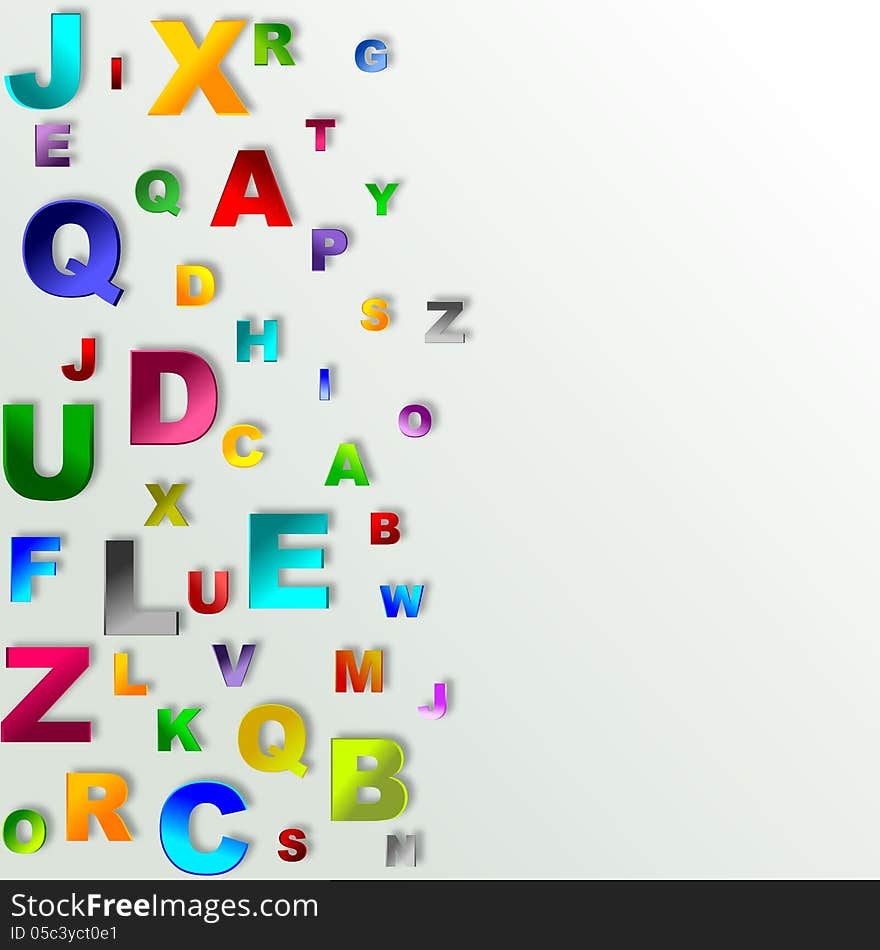 Alphabet Abstract Background