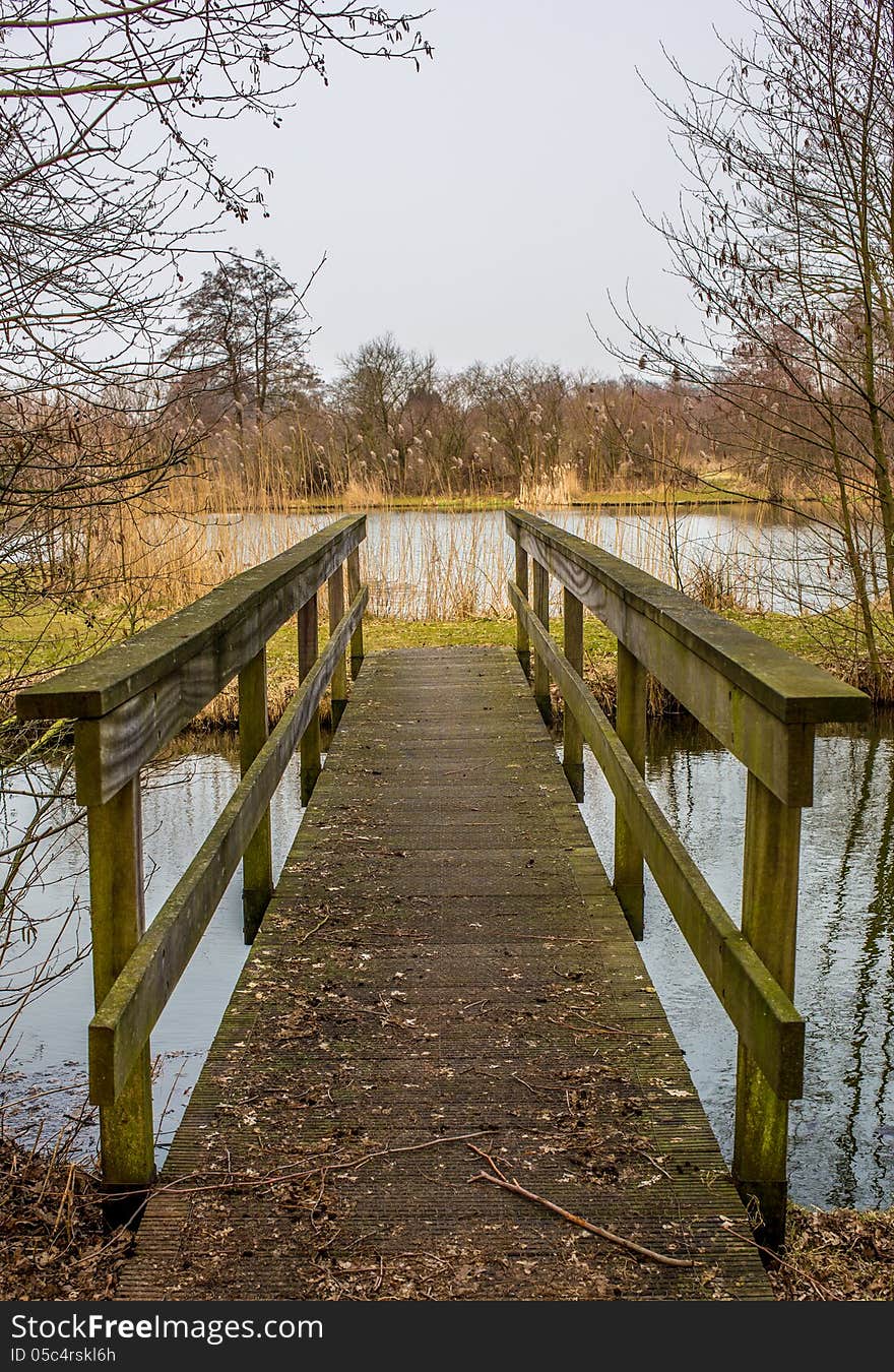 An Iron Bridge In Bad Shape