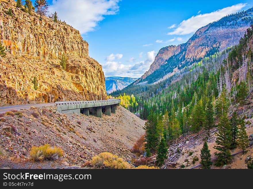 Back Road to Yellowstone National Park. Back Road to Yellowstone National Park