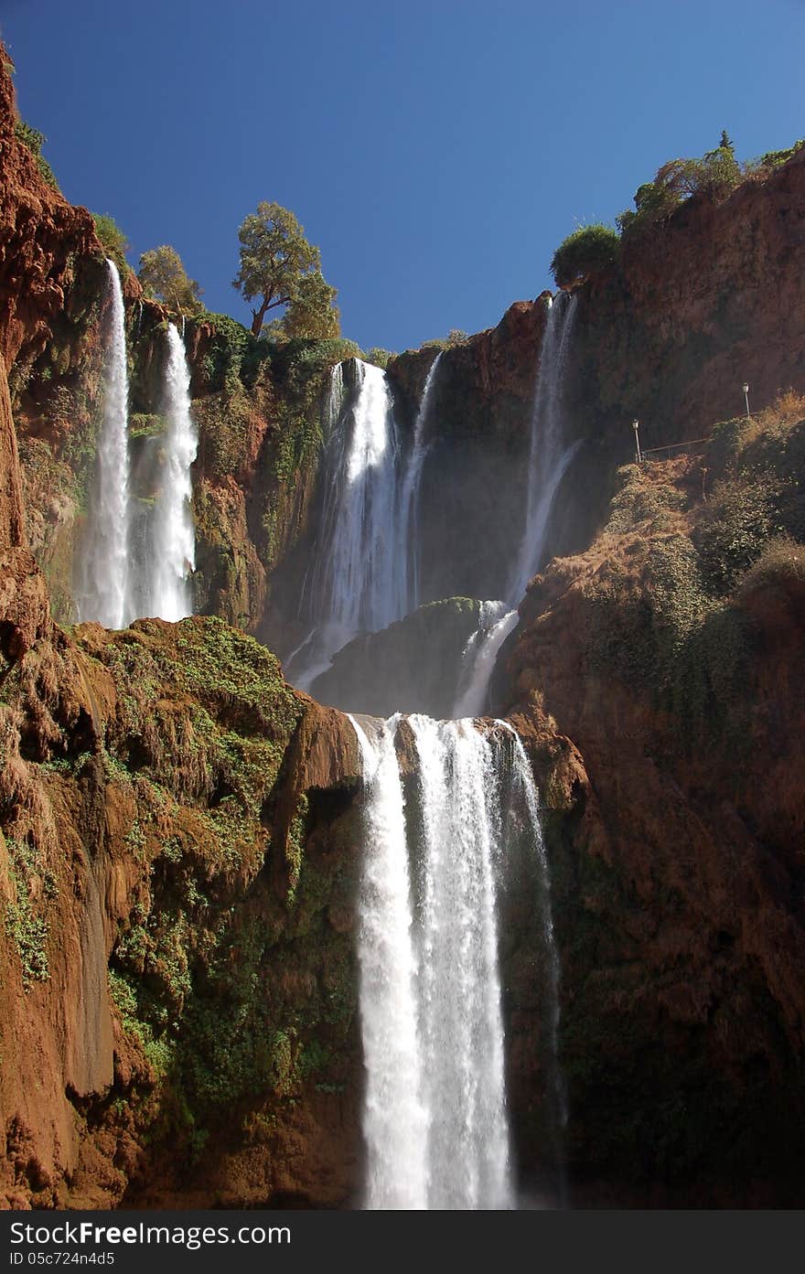 Cascade d’Ouzoud, Waterfall, Morocco - Cascade d’ouzoud is the biggest waterfall in Morocco