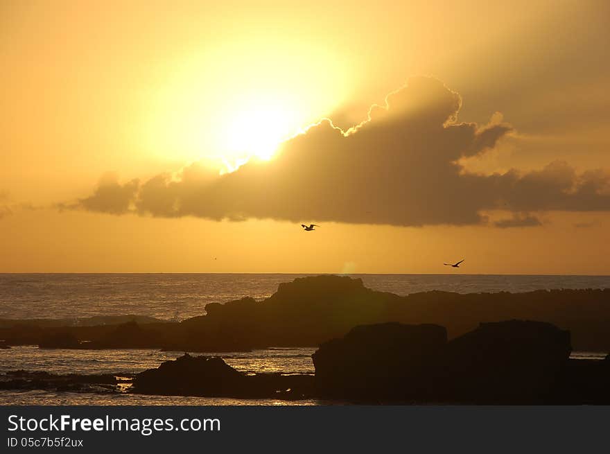 Peaceful Sunset by Essaouira, Morocco