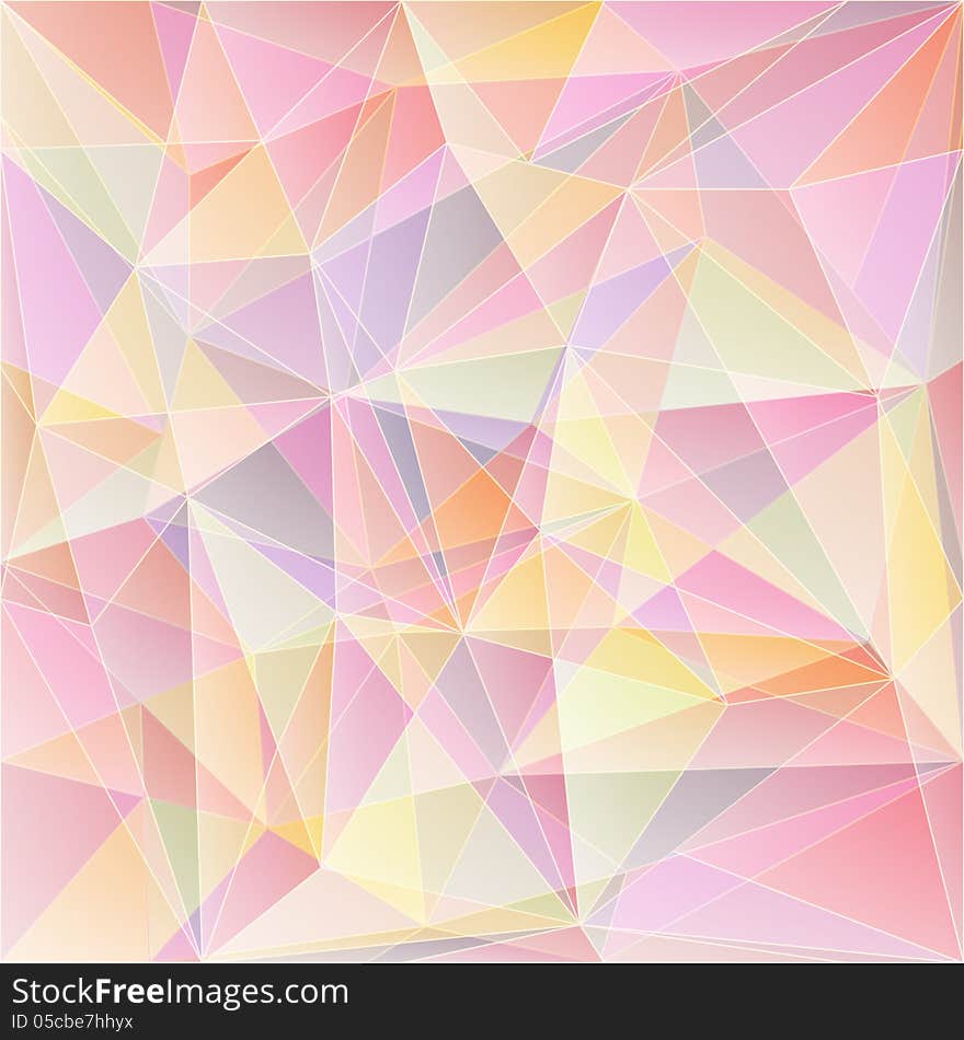 Vector light pink geometric background. Vector light pink geometric background