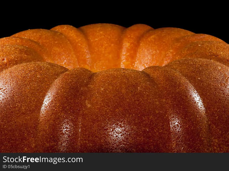 Home made freshly baked lemon pound cake