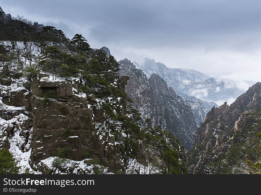 Huangshan mountain scenery