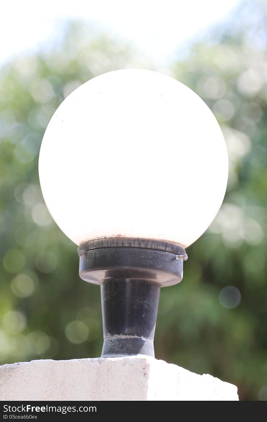 A Circular Lamp in the Garden. A Circular Lamp in the Garden.