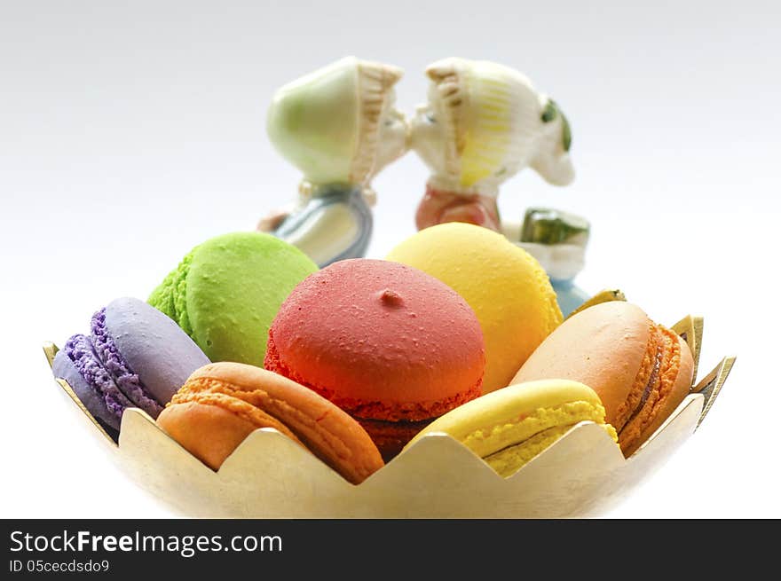 Colorful Macaroon in close up. Colorful Macaroon in close up