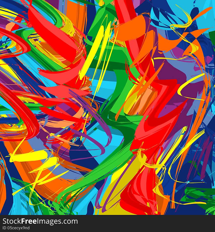 Abstract raibow colorful vector line background