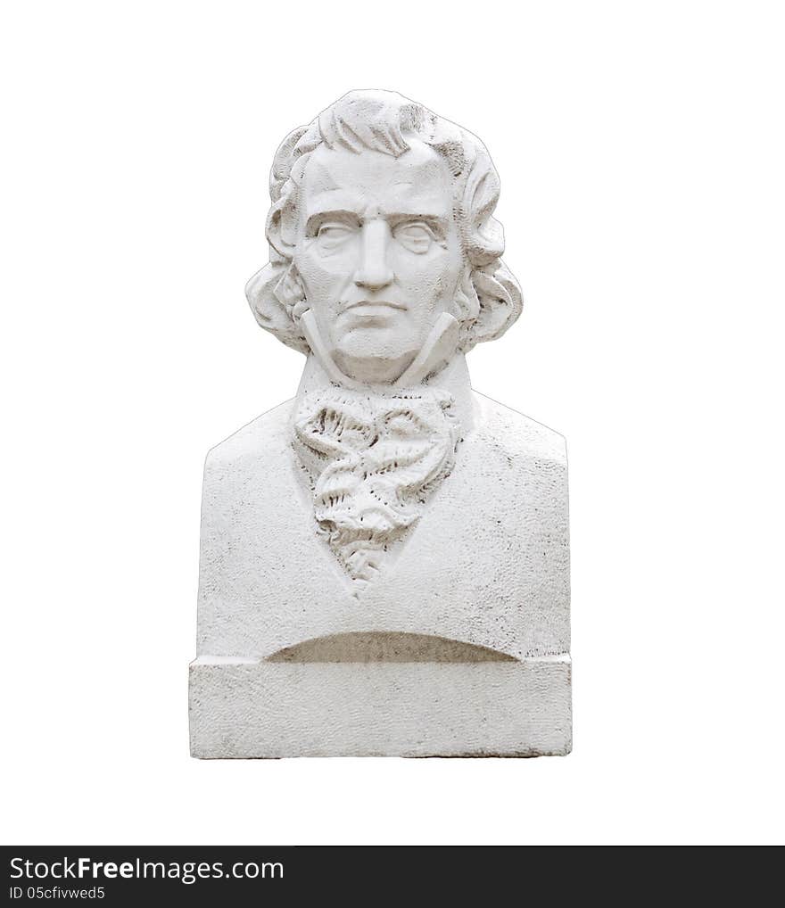 Bust of botanist and entomologist Christian Steven