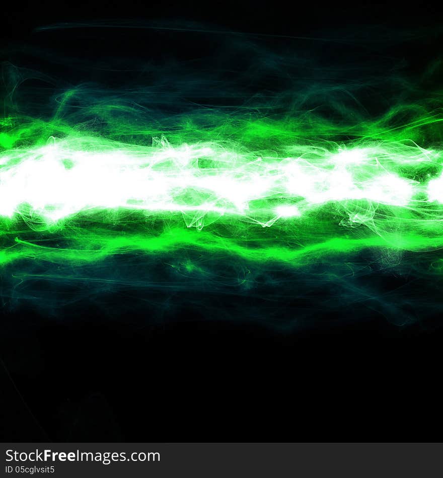 Abstract green light