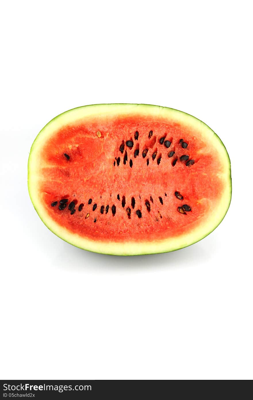 The Focus watermelon on white background.