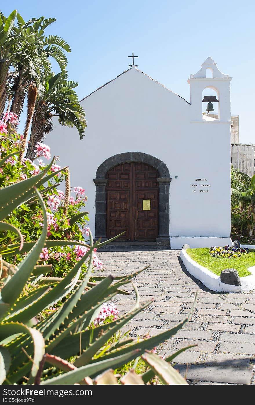 Little White Church In Tenerife