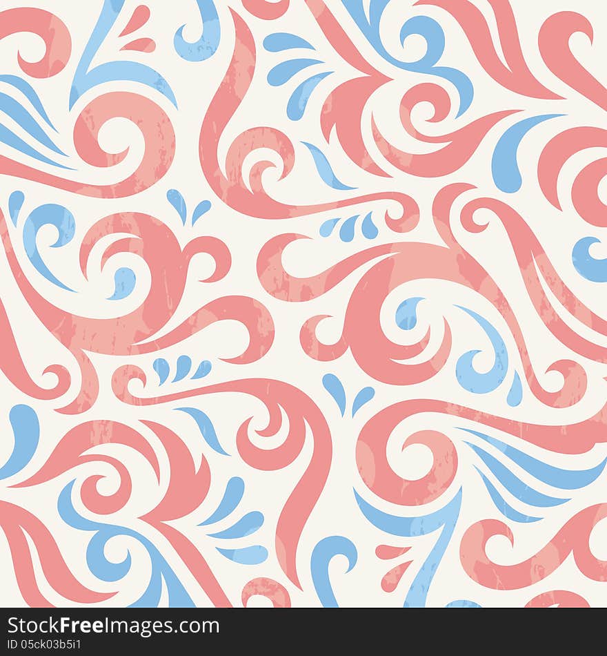 Vintage floral background, vector tracery. Vintage floral background, vector tracery