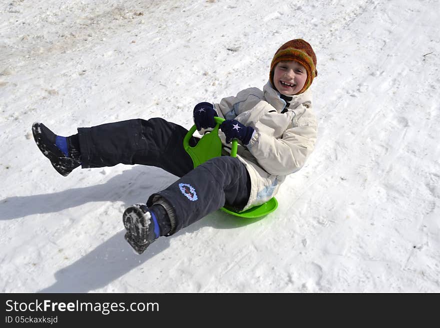 Child in winter